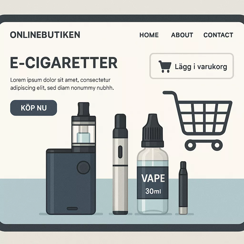 onlinebutiken med e-cigaretter
